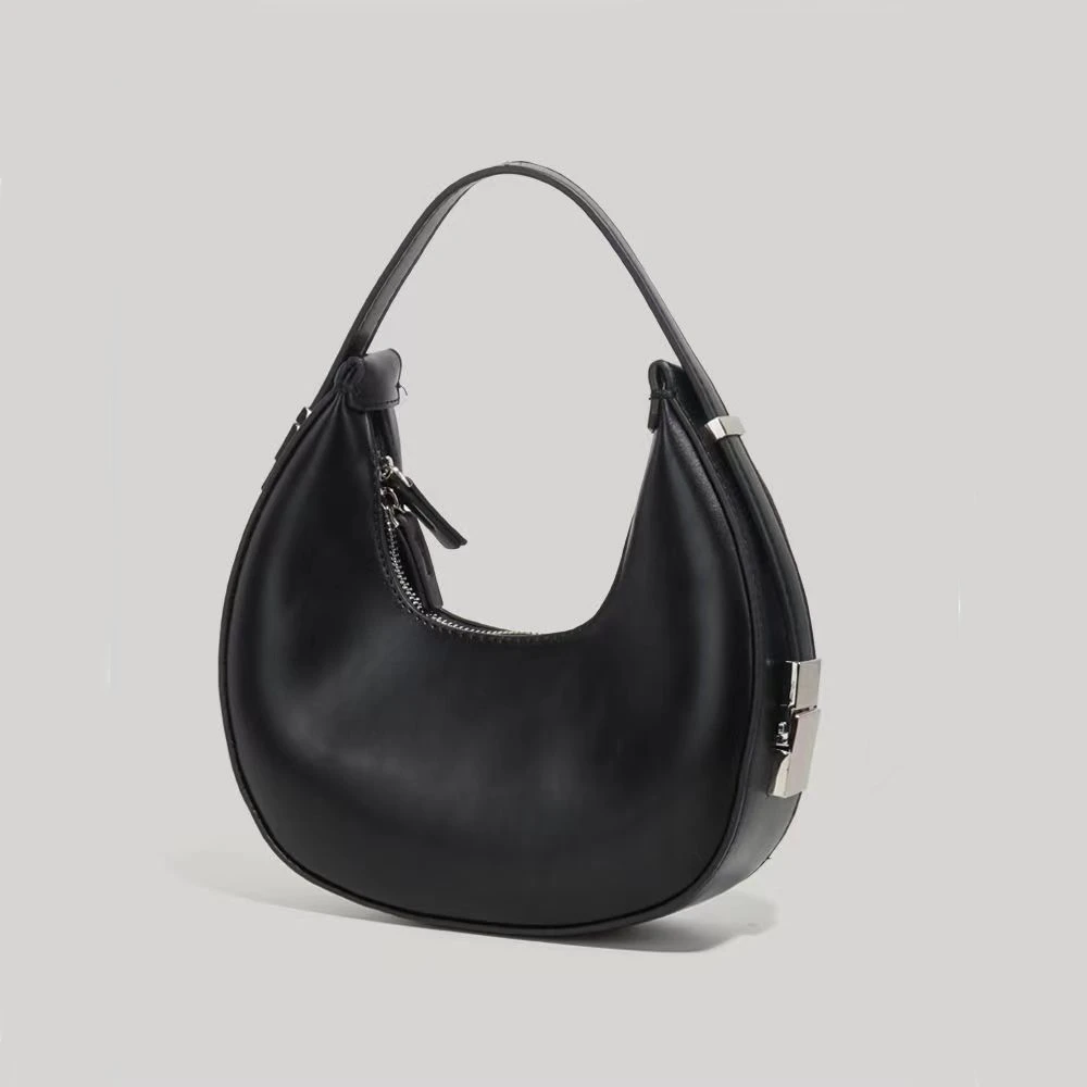 

Half Moon Underarm Bag Mini Handbag Bags Ladies Bag Women Handbag Half Moon Bag Solid Color Three Dimensional Bag Niche Design