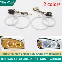 smd cotton light switchback led angel eye halo ring drl kit for bmw x1 e84 2009 2010 2011 2012 2013 2014 2015 xenon headlight
