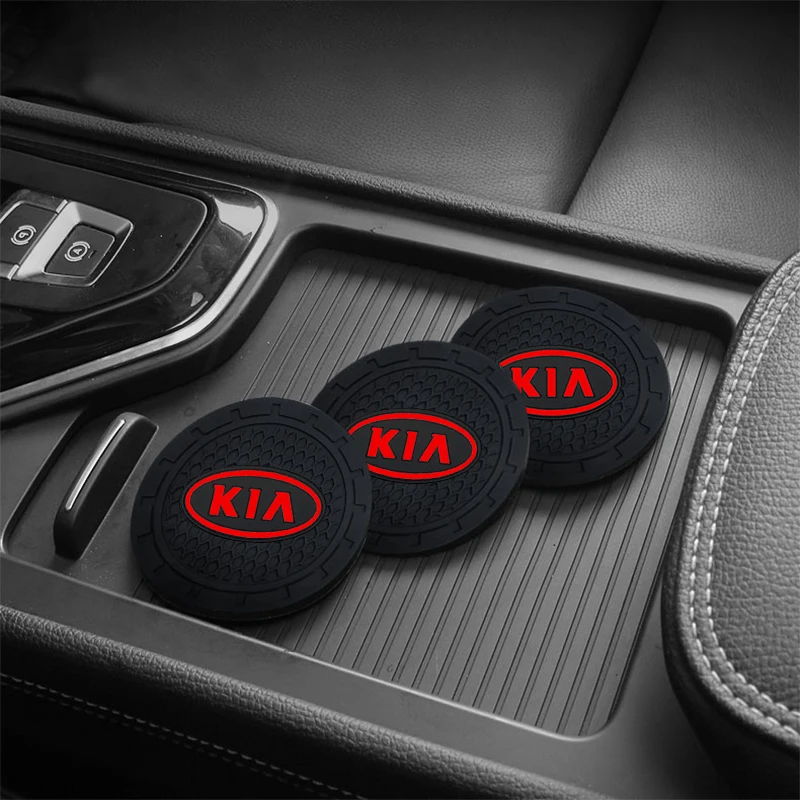 

1pcs Car Anti-slip Coaster Auto Cup Holder Mat Pad Interior Accessories For KIA Sid Rio Soul Sportage Ceed Sorento Cerato K2 K3