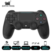 data frog wireless controller for ps4 controller remote gamepad compatible with ps4slimpro dual vibration game joystick for pc