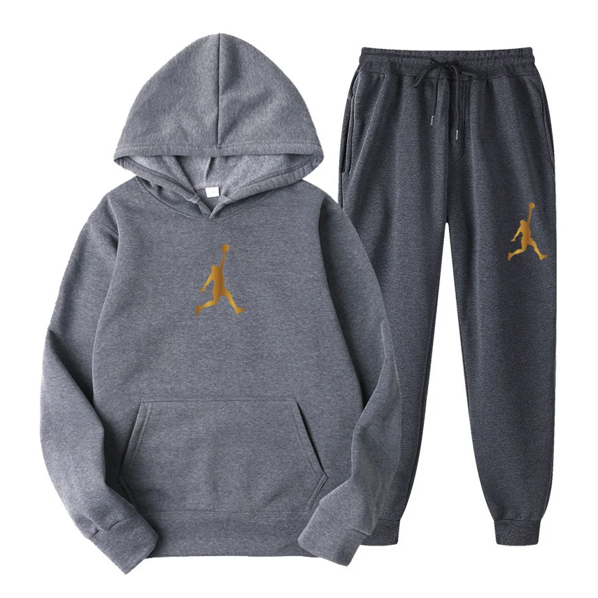 New Fashion Men's Sweatshirt Hoodie Set 2023 Spring Women's Sweatshirt Hoodie+Sweatpants