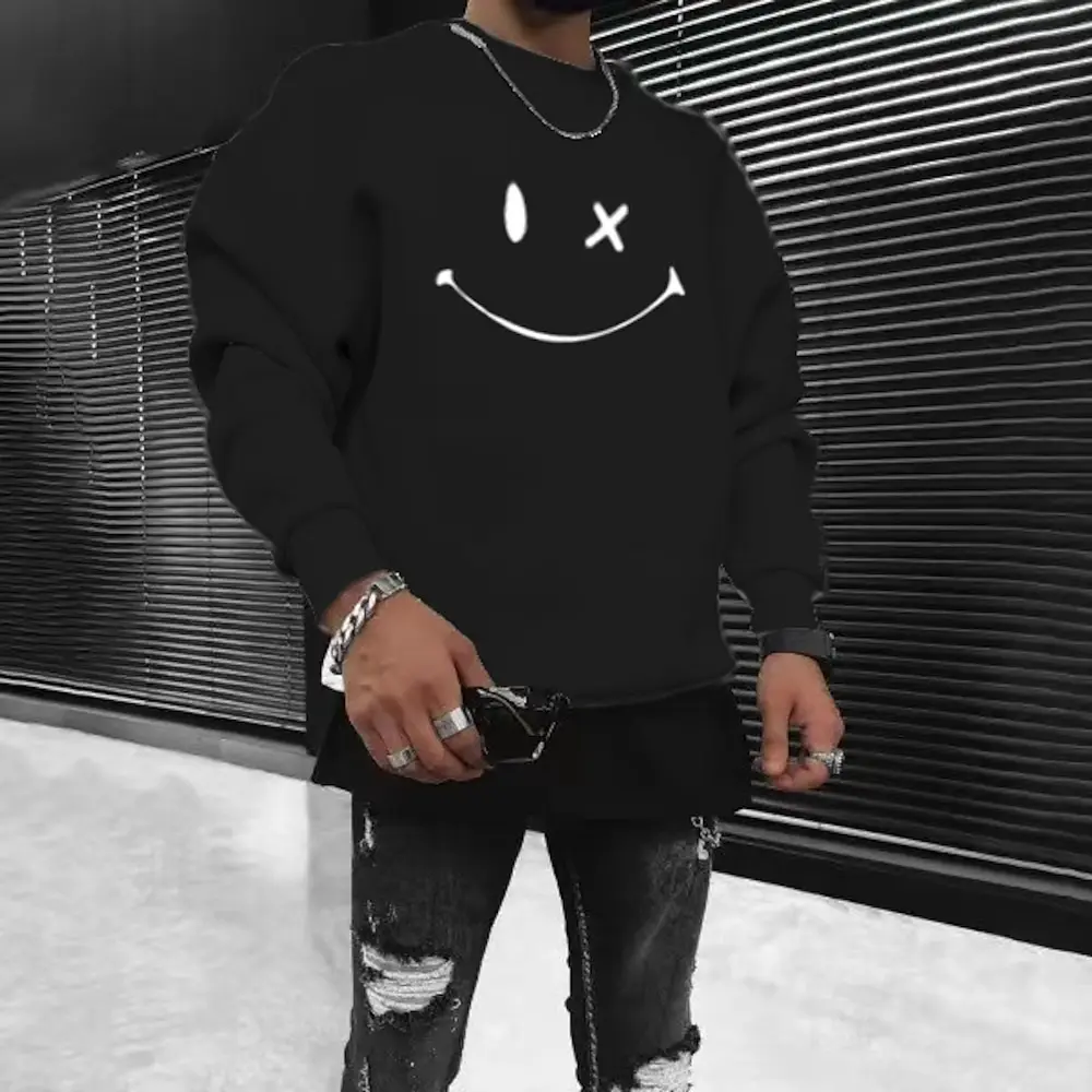 

Men's Pullover Crew Neck Solid Color Oversized Sports & Outdoor Casual Streetwear Hot Stamping Basic Spring Clothing Hoodies