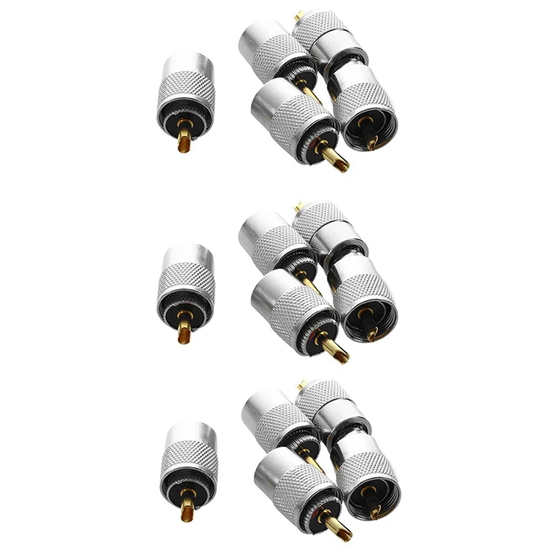 

15 Pcs UHF PL259 Plug Solder Connector For RG8