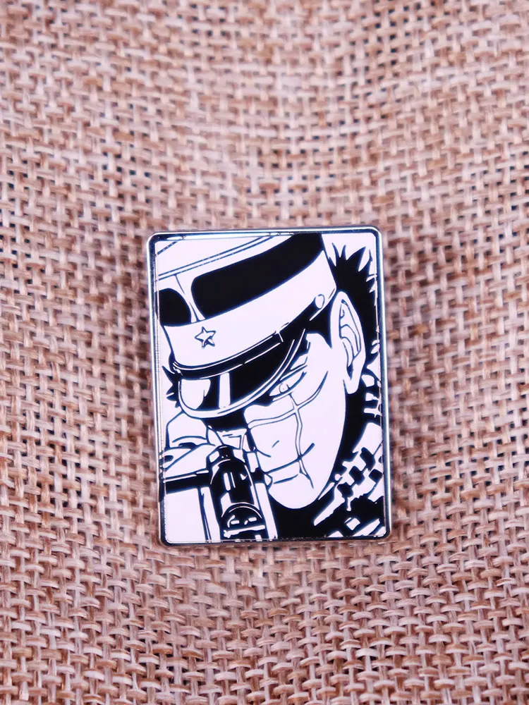 Эмалированная булавка с золотым кампой саичи сугимото Аниме Манга брошь