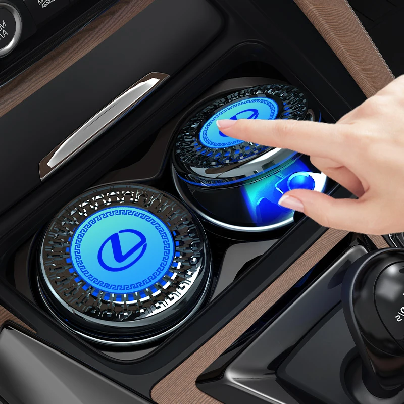 Автомобильная портативная пепельница с планкой из искусственного сплава для Lexus