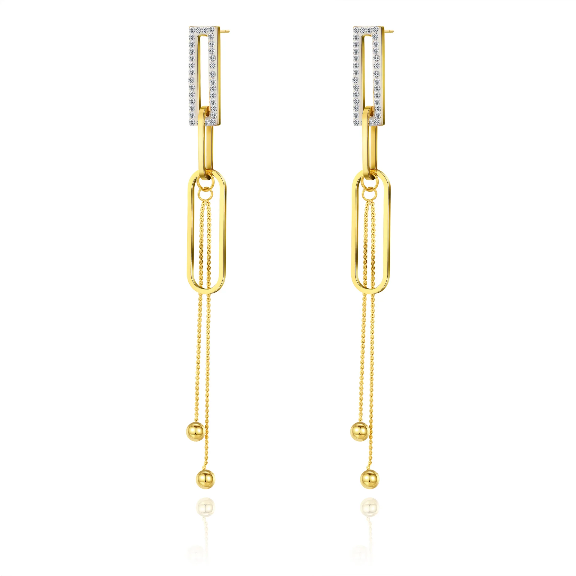 

Luxury Fashion 14K Gold Plated Butterfly Fox Long Dangle Earrings for Women 2022 Earrings Premium Earrings Korean Jewelry Stud