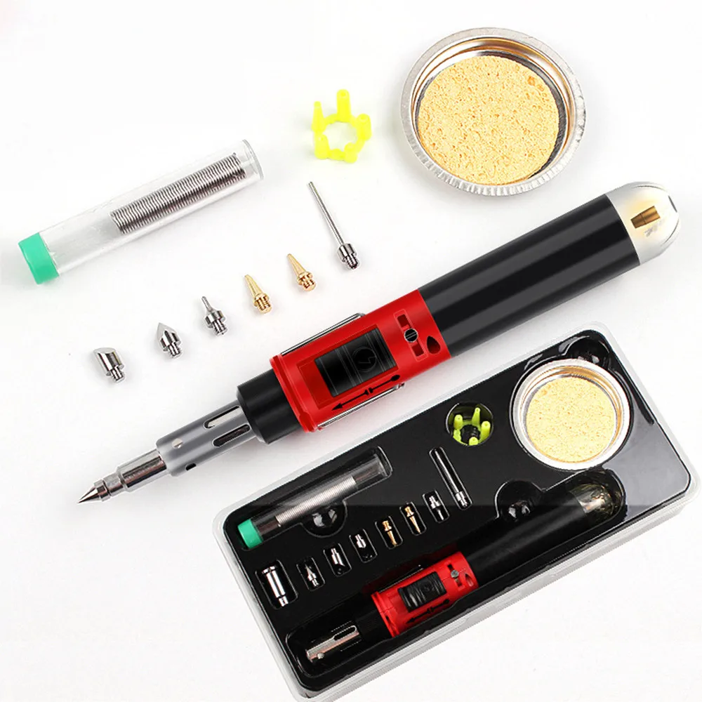 

New Gas Soldering Iron Set Electronic Ignition Portable Gas Can Go Out Soldering Iron VA-105K Instead Of HS-1115K