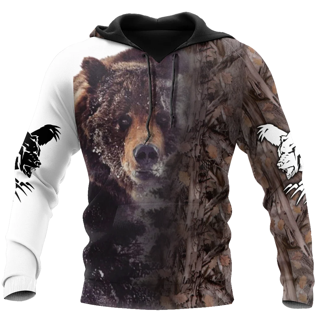 

New Maple Leaf Camouflage 3D Hoodie Men's Women's Outdoor Deer Pattern Camping Hunting Unisex Hooded Jacket Top/zipper 36