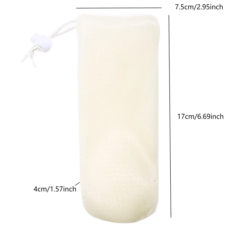 2 шт. утолщенный пенный мешок для мыла очищающая сетка лица пенная душа губка