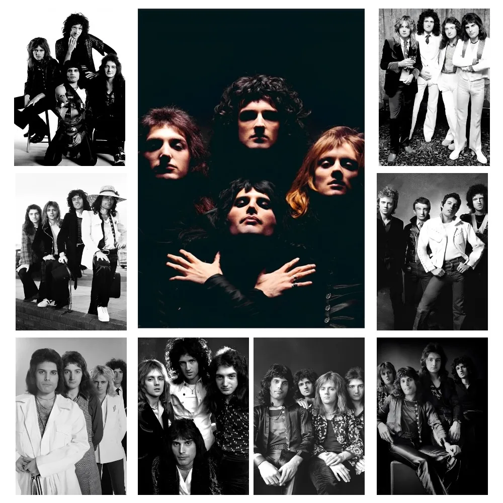 

Q-постер группы "Queen" настенное искусство, домашний декор, декор для комнаты, цифровая живопись, гостиная, ресторан, кухня, искусство