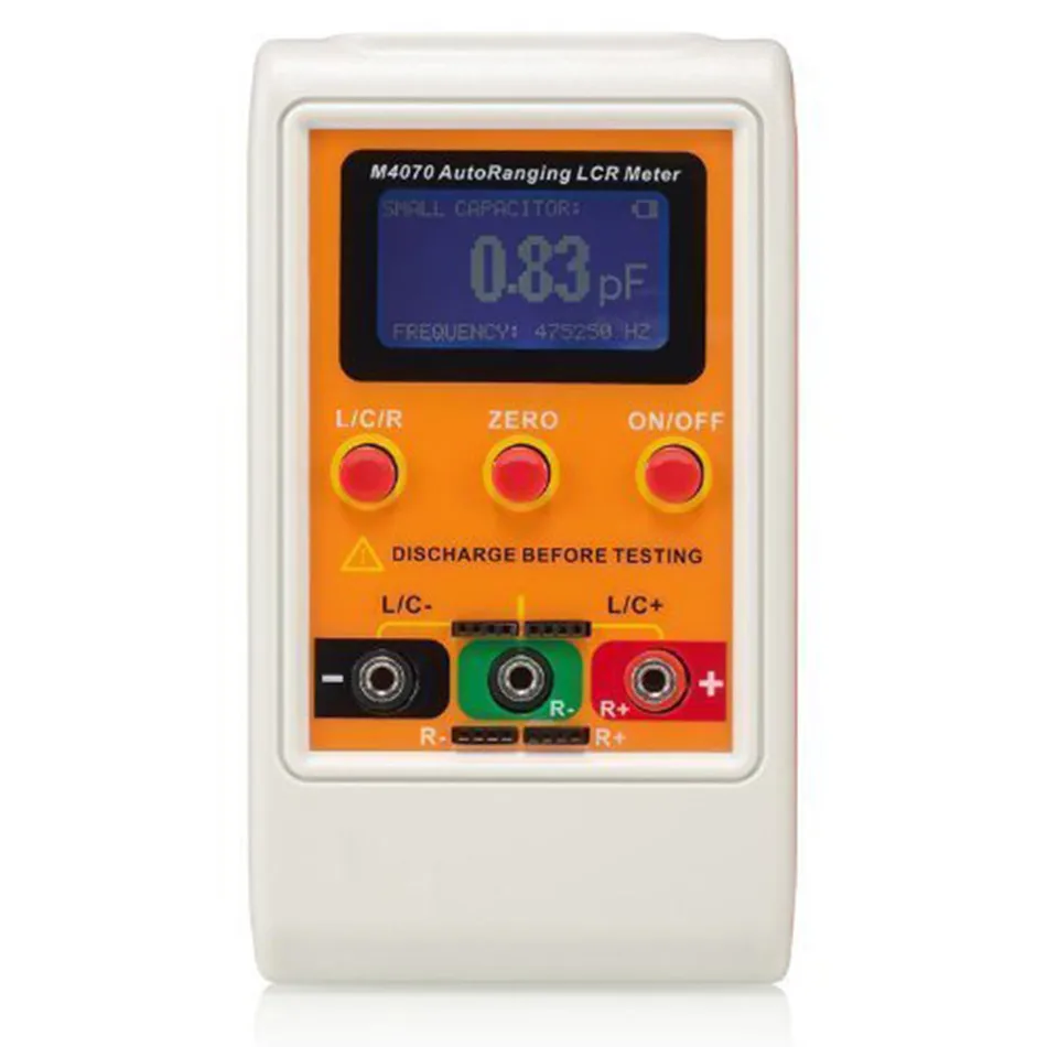 

Hot Sale M4070 Capacitance Inductance Meter Auto Ranging LCR Meter Up to 100H 100mF 20MR 1% Accuracy 5 Digit Display Meter