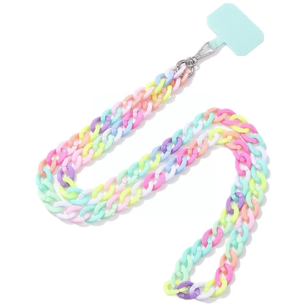 

Necklace Phone Lanyard With Slot Card 120cm Colorful Crossbody Cellphone Strap Chain For Accessories R1j2