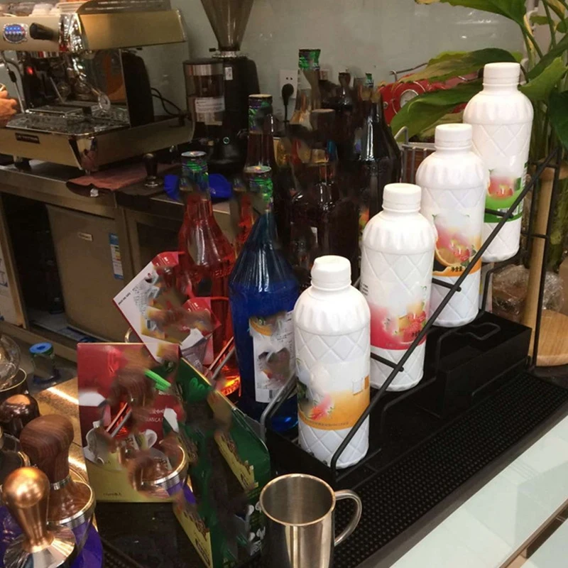 Стеллаж для проволоки бутылок стеллаж сиропа кофе молока чая чашек