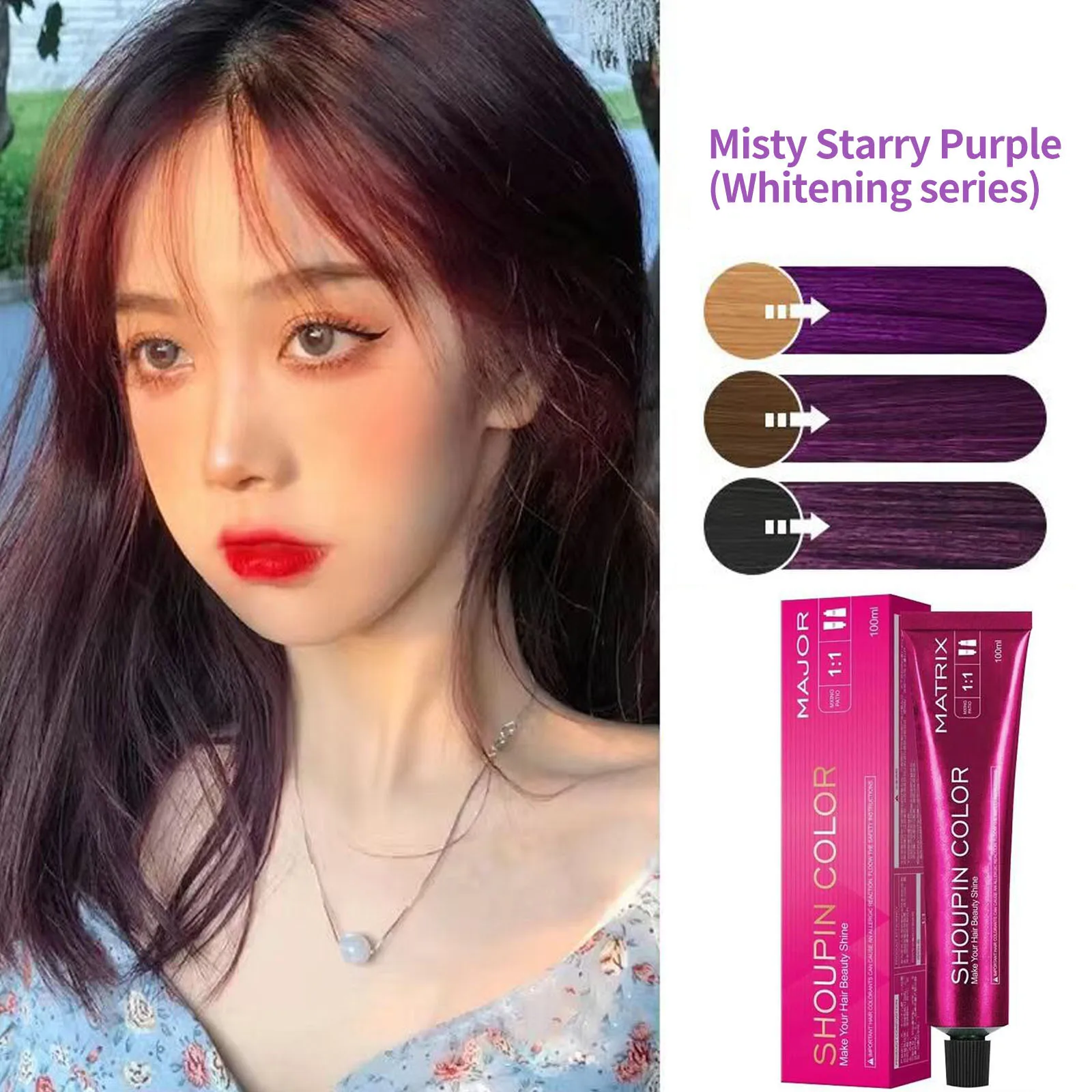 Dye Salon Hairdressing Hair Dye Cream Coloring Pink Black Red Men Women Mild Styling Hair Dye Color Cream