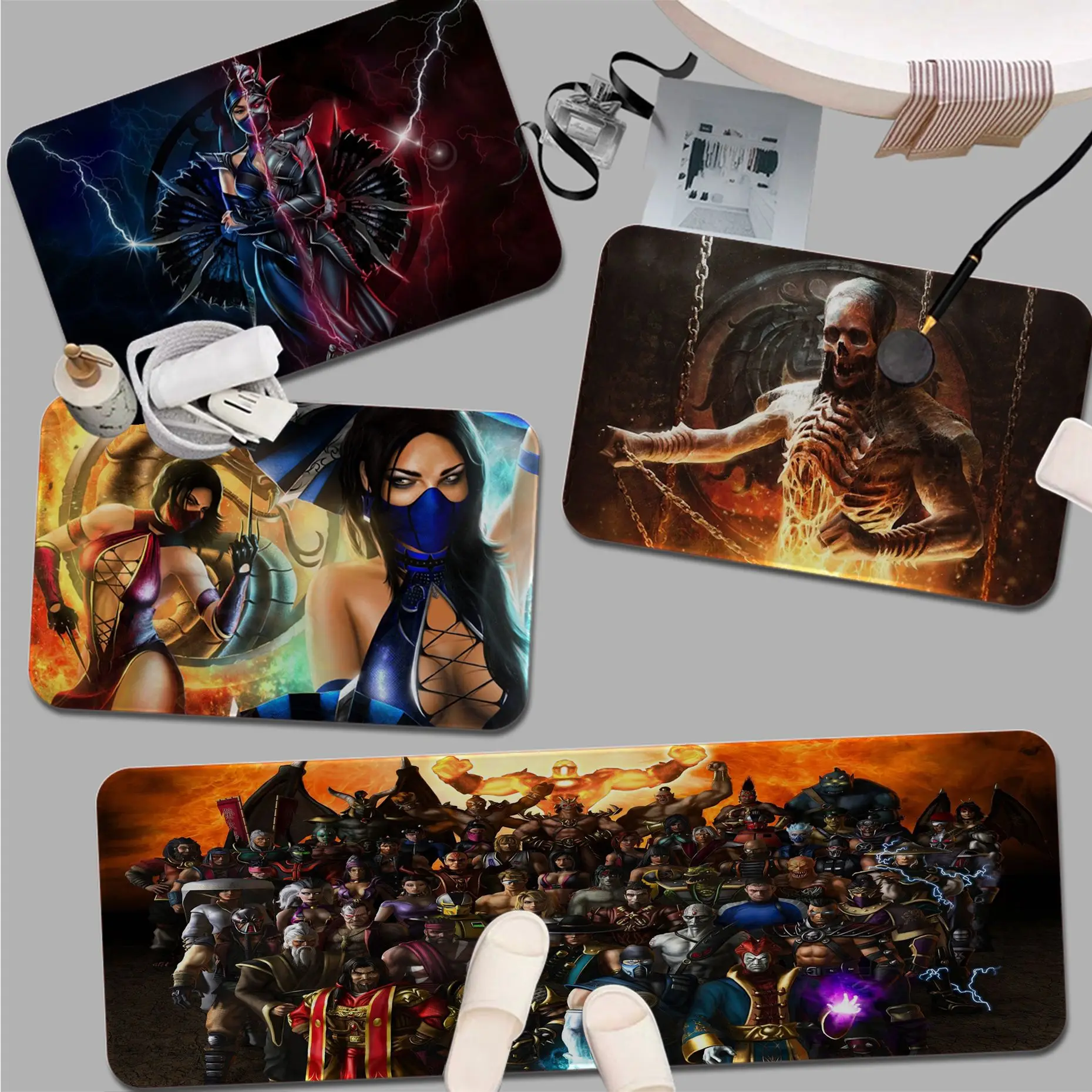 

Mortal Kombat Game Entrance Door Mat Nordic Style Bedroom Living Room Doormat Home Balcony Anti-Slip Doormat Area Rug