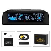x90 obd inclinometer hud car tilt pitch angle protractor latitude longitude smart speed applicable to a variety of models