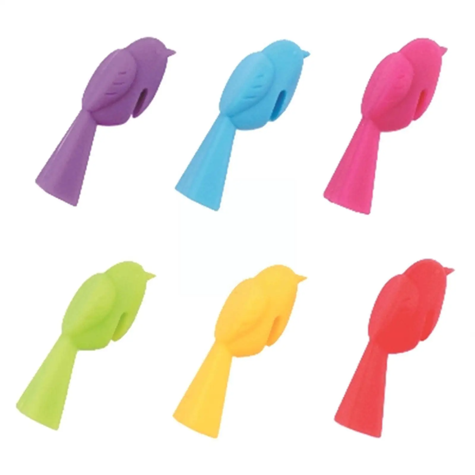 

Cute Silicone Bird Wine Glass Markers For Drinks, Cocktail Drink Markers Glass Tags Suitable For Parties Bottles Identifica P7w0