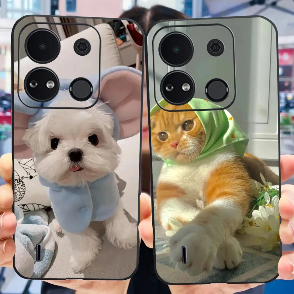 Чехол для itel A04 6 3 дюйма модный дизайн цветы бабочки мягкий чехол из ТПУ ITEL A 04