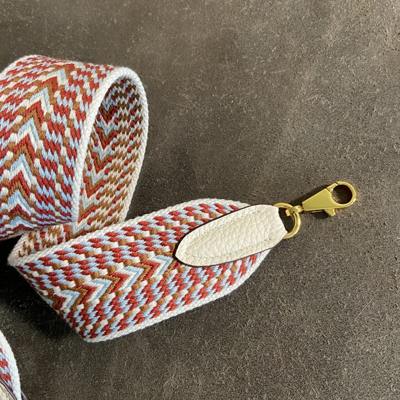 Kelly Bag Shoulder Strap Strap Diagonal Shoulder Bag Bag Strap Color Popular Comfortable Wide Canvas Strap Rainbow Wide