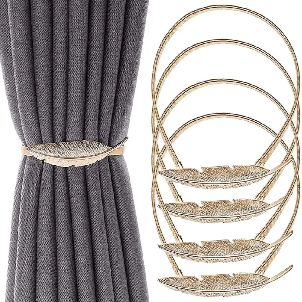 

Punch Free Curtain Buckle Strap Spring Curtain Clip Decoration Curtain Strap Metal Buckle Strap Home Décor Accessories Modern