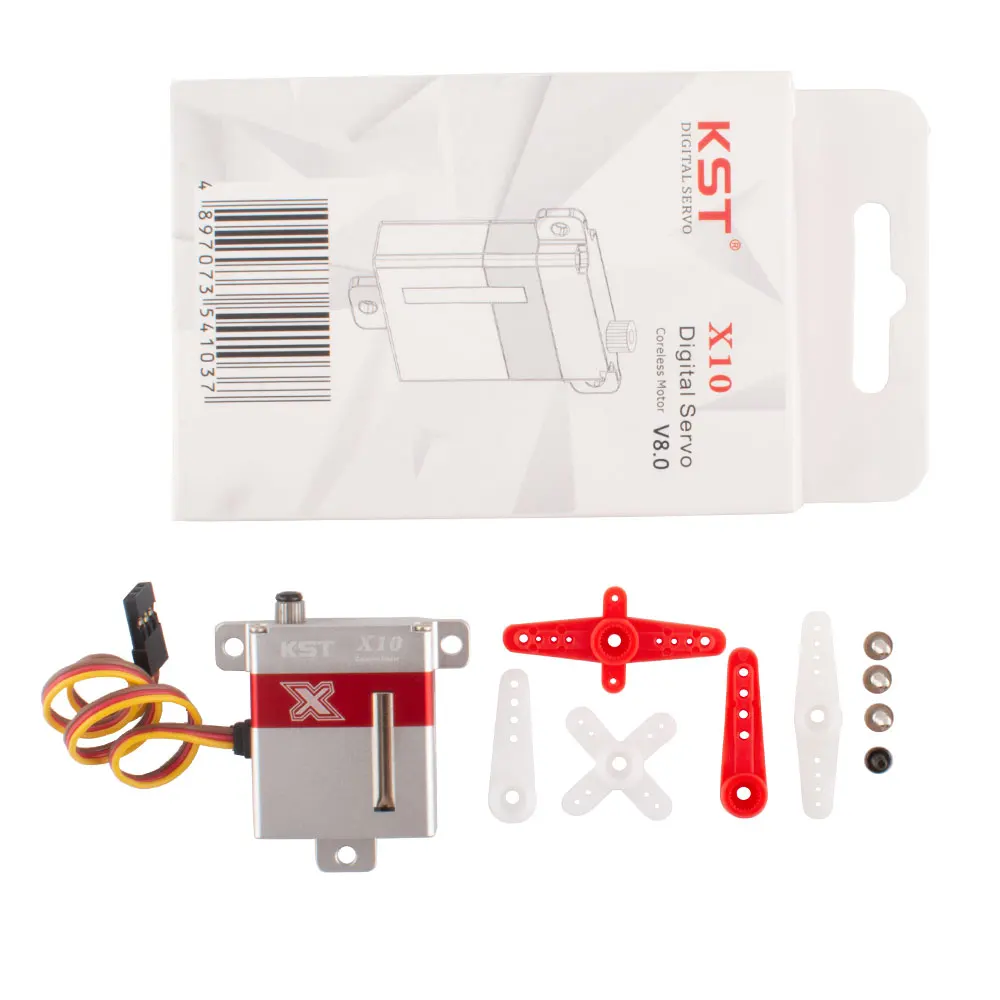 KST X10 V8.0 10 кг 0,10 сек микро Цифровой Металлический Шестеренчатый планер сервомотор для дрона БПЛА Радиоуправляемый автомобиль робот рычаг лодка вертолет самолет
