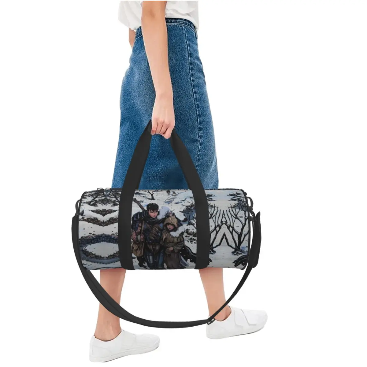 Японская сумка для путешествий спортивная с аниме-рисунком модные забавные