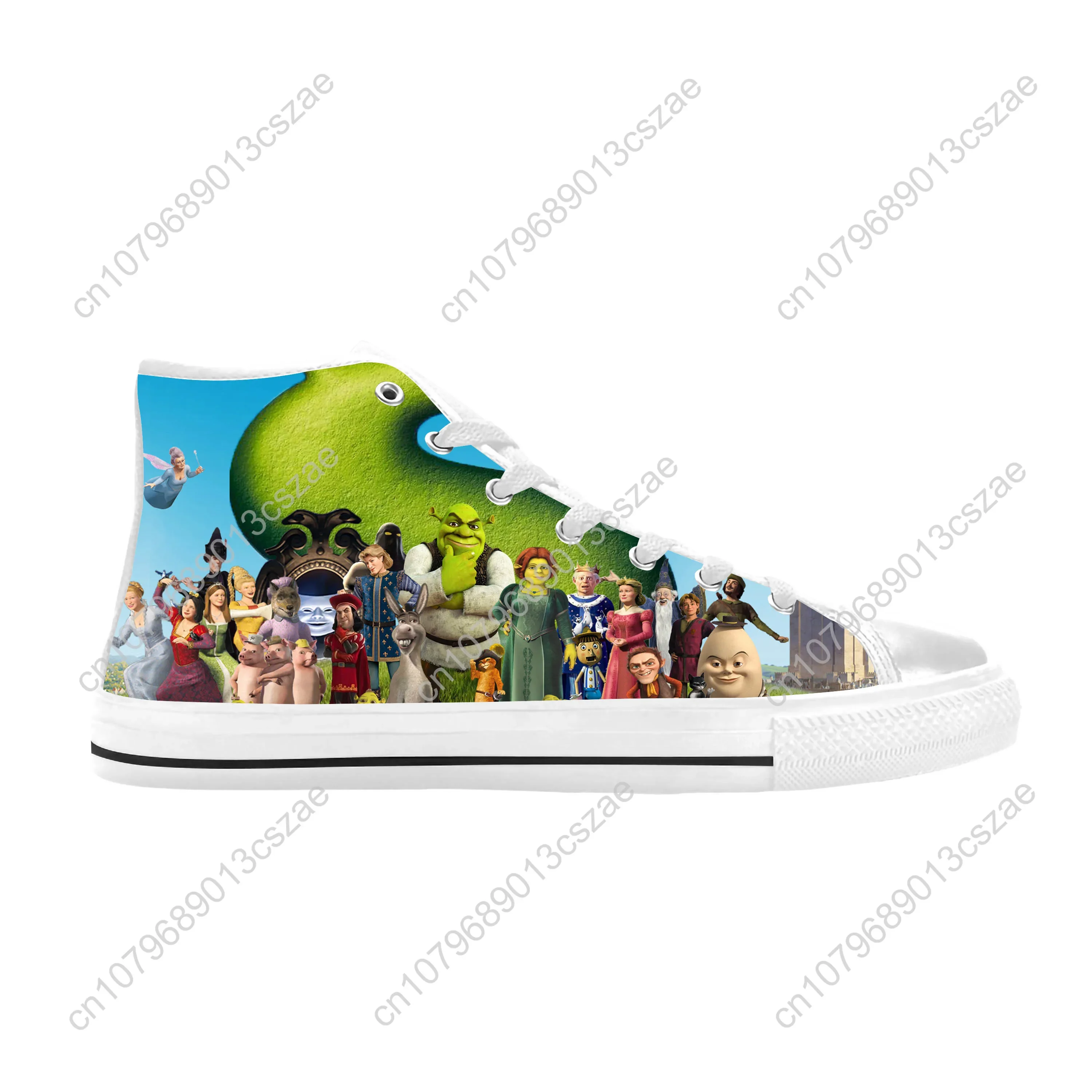Модные Повседневные тканевые кроссовки шрекс аниме мультфильм манга монстр
