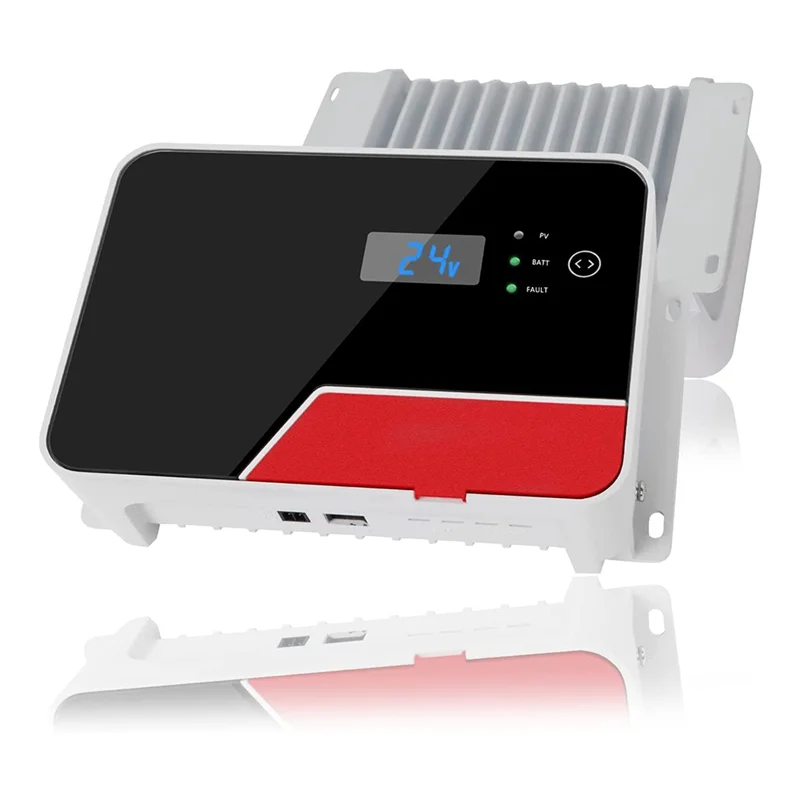 

20A/12V/24V MPPT Solar Charge Controller with Bluetooth LCD Display W/ Temp Sensor, for Gel Sealed Flooded and Lithium