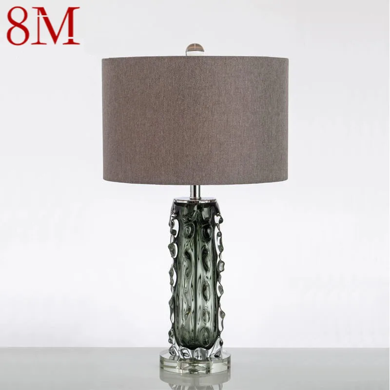 

8M Nordic Modern Glaze Table Lamp Fashionable Art Iiving Room Bedroom Hotel LED Personality Originality Desk Light