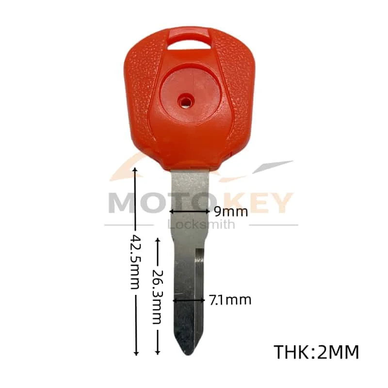 Фото Для HONDA CBR17 CBR19 CBR22 CBR23 CBR29 VFR30 CB400 CB 400 пустой ключ для мотоцикла, замена необрезанных ключей GL1800, съемный чип №2