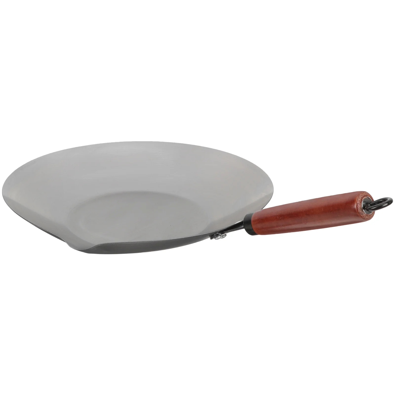 

Wok Pan Pot Grilling Carbon Iron Steel Stir Fry Cast Heavy Duty Pow Candy Melting Chinese Flat Bottom Stick Griddle Pre Seasoned