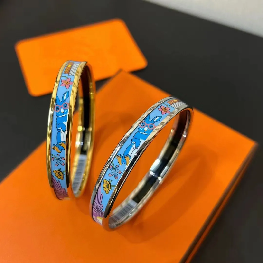 New Rabbit Enamel Colorful Enamel Fashion Personalized Versatile Couple Bracelet