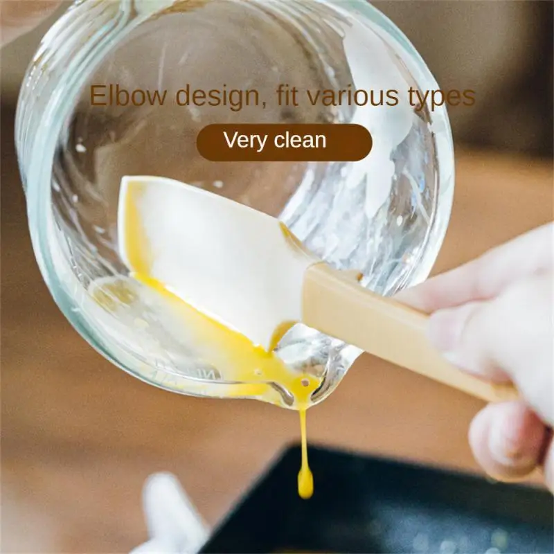 

Multifunctional Cooking Spatula Silicone Jam Scraper Silicone Scraping Head Can Easily Remove Liquid Silicone Scraper No Odor