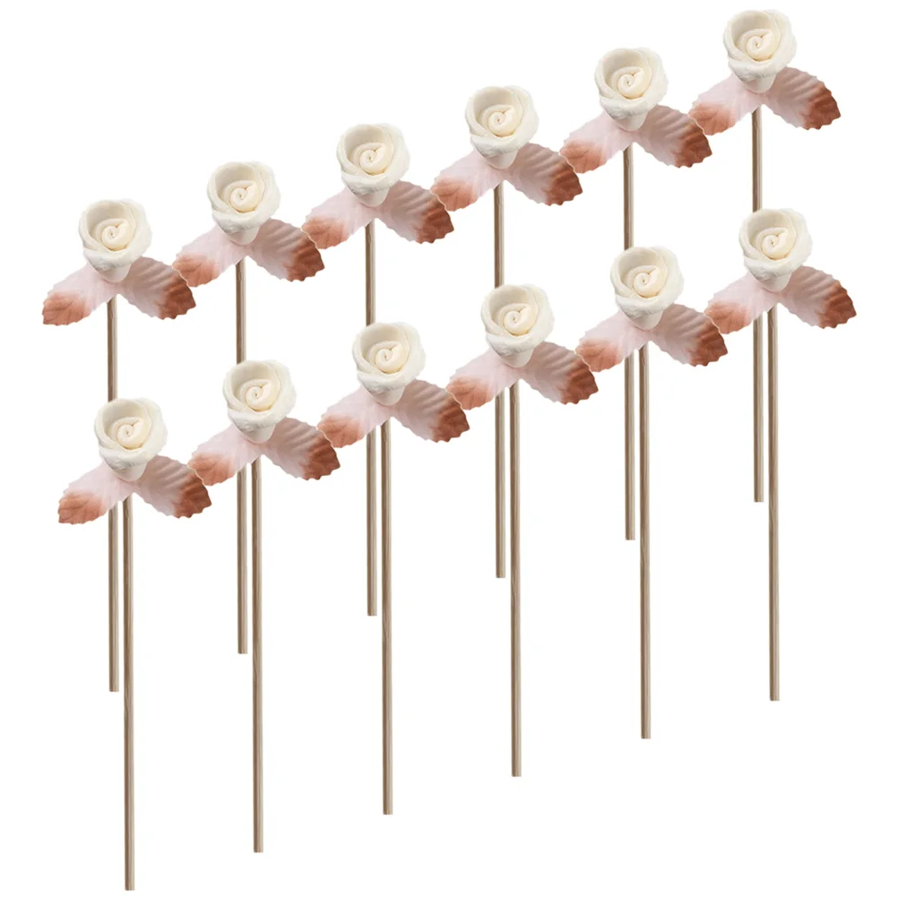 

12 Pcs Aroma Flower Diffuser Decorative Sticks Fire-free Diffusing Flowers Dried Household