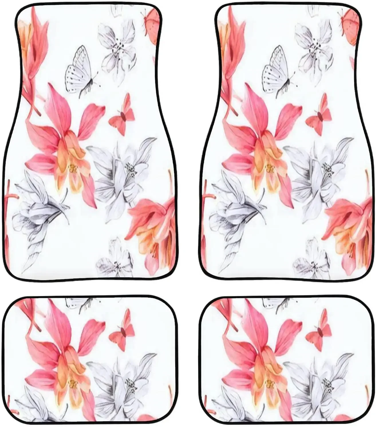 Автомобильные напольные коврики-Бесшовные акварельные искусственные рисунки