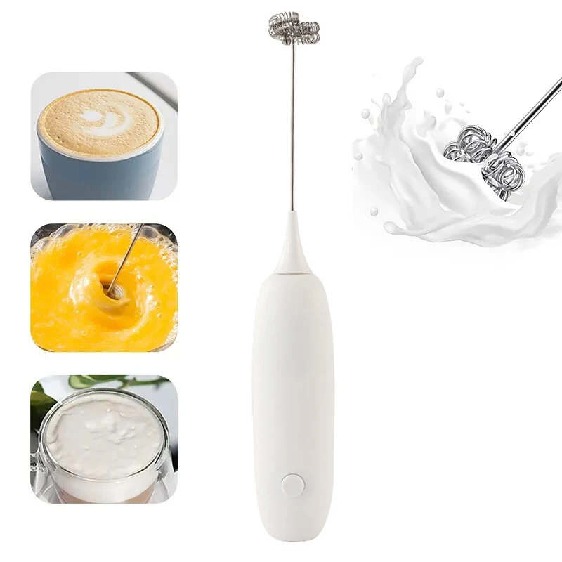 

Electric Milk Frother Handheld Mixer Foamer Coffee Maker Egg Beater Cappuccino Stirrer Mini Portable Blender Kitchen Whisk Tool