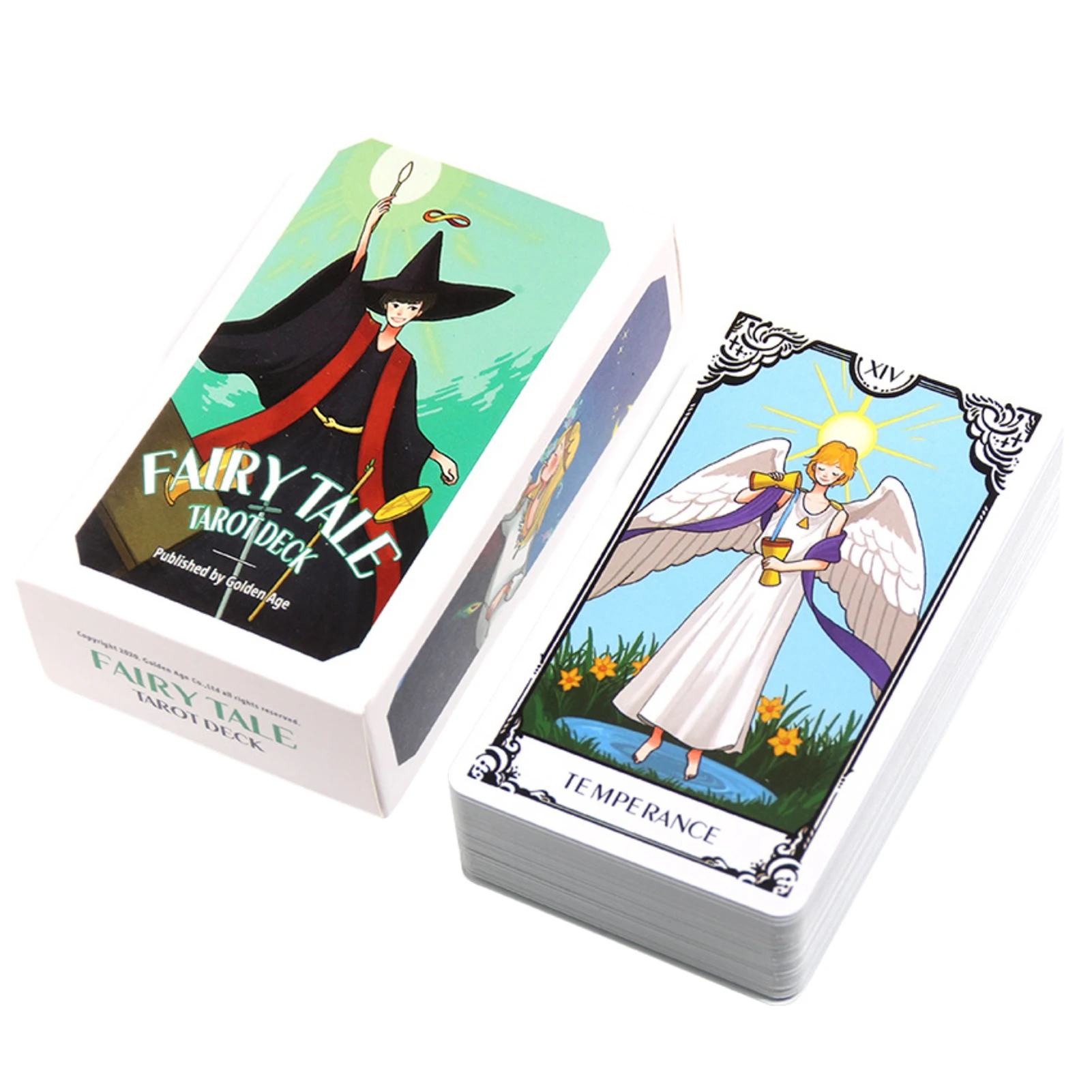 

Fairy Tale Tarot Deck For Beginners Guidebook Set English Version Of Children'S Fairy Tale Tarot Board Game Family Playing Card