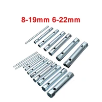 8 19mm 6 22mm 7pc10pc tubular box wrench set tube spanner wrench tube bar spark plug spanner steel double ended wrench repair