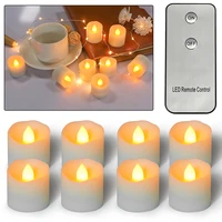 d2 12pcs flickering electric flameless candle light lamp remote control battery powered bicicleta fake candle bougie mariage led