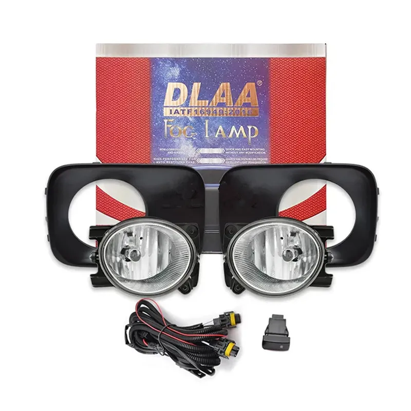 

1 комплект, автомобильный передний противотуманный фонарь в сборе для Honda Pilot 2009 ~ 2015 с галогенными лампами H11, комплект обновления жгута проводов