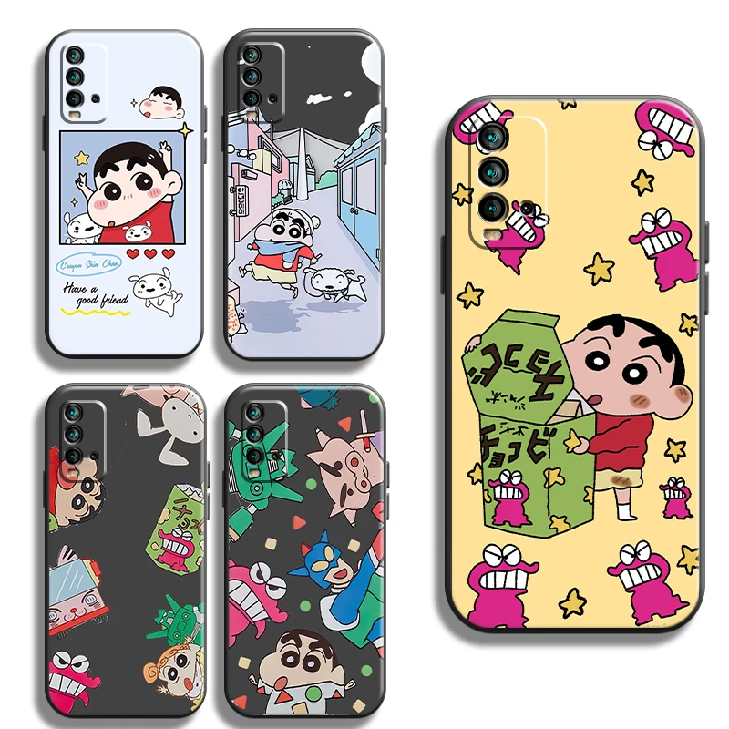 

Crayon Shin-chan Anime Phone Cases For Xiaomi Redmi Note 10 10S 10 Pro POCO F3 GT X3 GT M3 Pro X3 NFC TPU Smartphone Back Cover