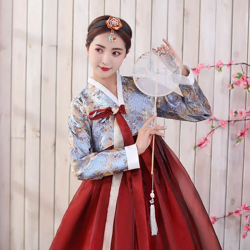 Традиционная корейская одежда для женщин новинка 2023 платье hanbok старинный костюм