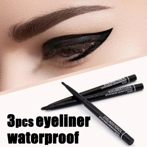 Women Waterproof Retractable Rotary Eyeliner Pen Eye Liner P