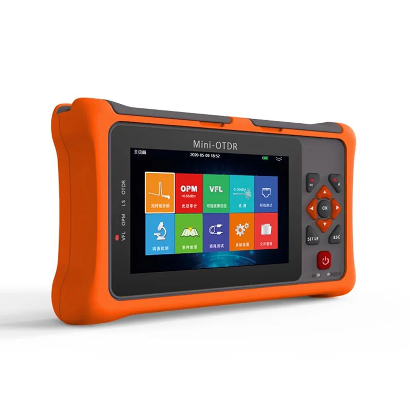 Pro Mini OTDR Reflectometer with OPM OLS VFL Tester Touch Screen 1310nm 1550nm Fiber Optic OTDR for GPON EPON Live Test