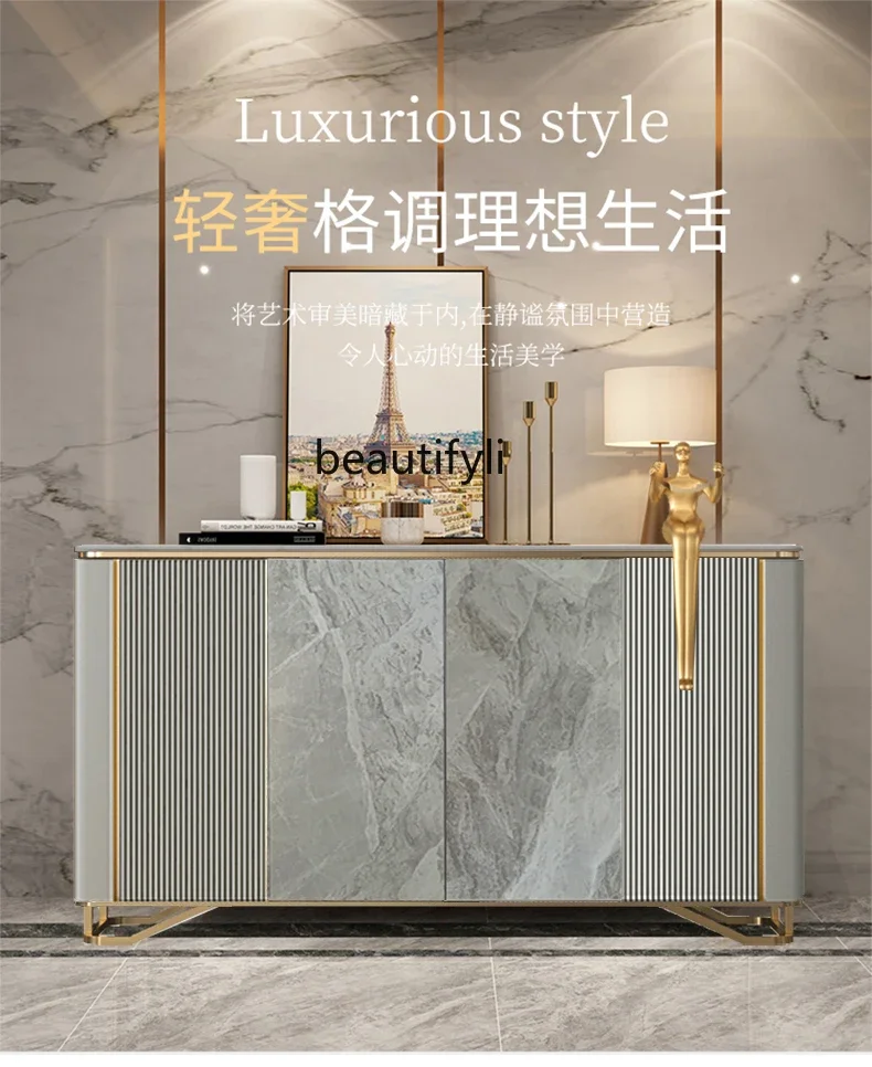 Доступный роскошный стильный входной шкаф из массива дерева шкафчик для