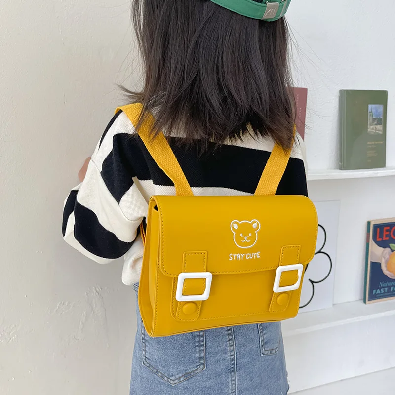 Children's Small Backpack Korean Versionpuboys And Girls Bear Children Kindergarten Backpack Girls' School Backpack