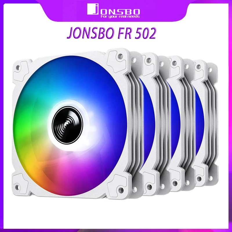 

JONSBO FR502 ARGB Chassis Fan Symphony PWM Version 5V 3 Pin Motherboard ARGB Divine Light Sync Hydraulic Bearing Cooler Fan