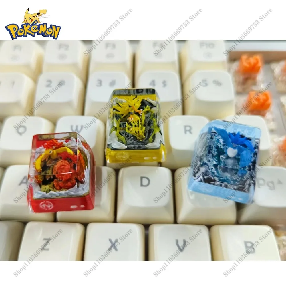 Колпачки для клавиш Pokemon Dialga Palkia Legendary Bird Arceus прозрачный стереоскопический