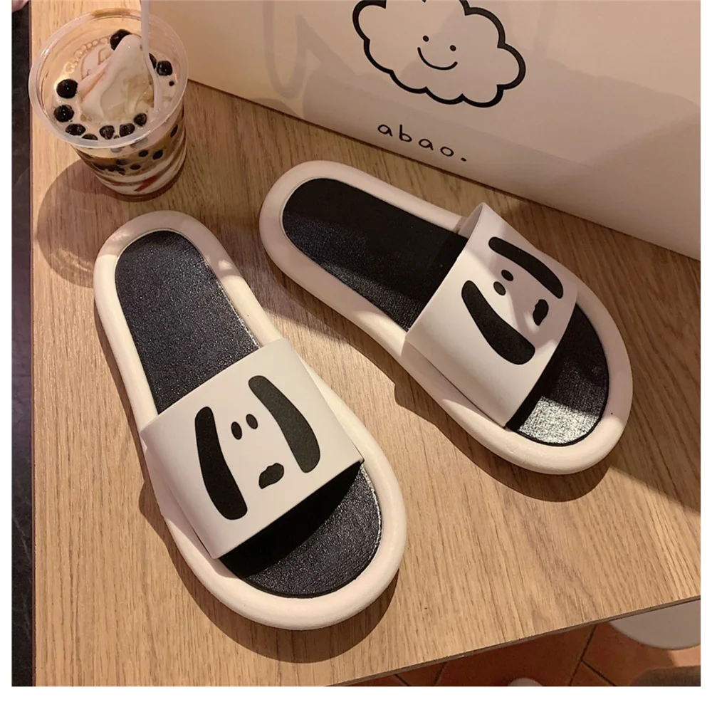 2023 Women's Slippers Summer Four Seasons Indoor Home Sandals and Slippers Cute Cartoon Cute Dog House Slippers Funny Shoes