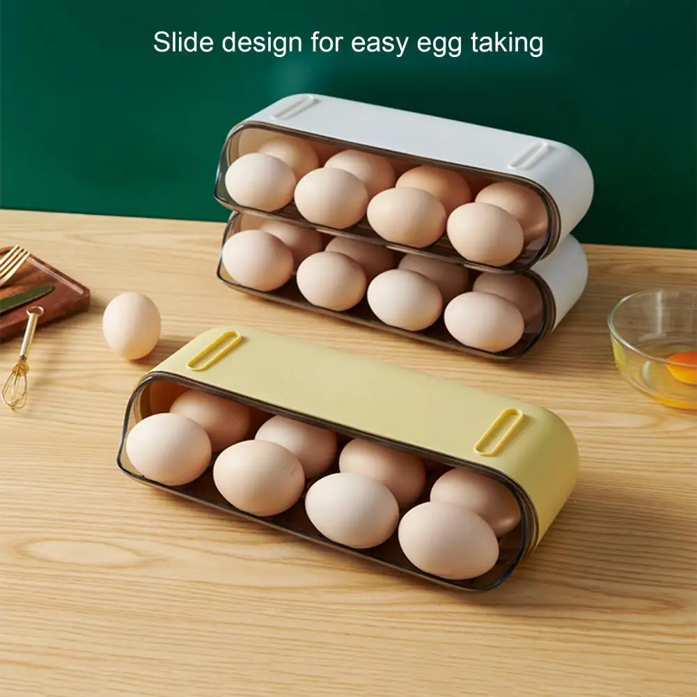 

3 Colors Great Household Egg Fresh Storage Box Lightweight Egg Box Eco-friendly for Table